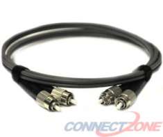 Grey multimode fiber optic cables 62.5/125 duplex